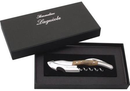 9408644  DUB503 Baladeo Laguiole kniv -og vinopptrekker eksklusiv med treskaft levert i gaveeske